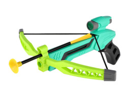 Pistole-kuše s lukem na přísavky 25cm + šípy 3ks